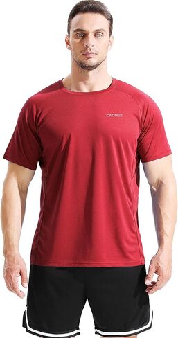 CADMUS Men's 3 Pack Workout Shirts Dry Fit Mesh Athletic T-Shirts in Saudi Arabia
