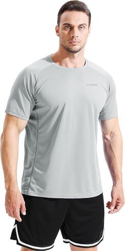 CADMUS Men's 3 Pack Workout Shirts Dry Fit Mesh Athletic T-Shirts in Saudi Arabia