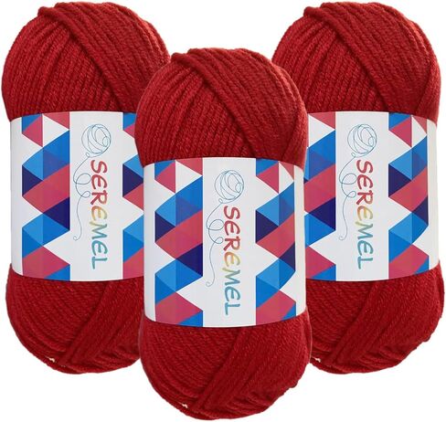 Crochet Yarn, 3PCS 50g/1.76OZ 142yd Acrylic Yarn for Crocheting and Knitting DIY Amigurumi Yarn(Yellow) in Kuwait