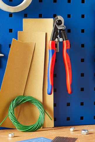 أدوات KNIPEX - قاطعات حبال الأسلاك، متعددة المكونات (9562190)، 7 1/4 بوصة، قبضة مريحة in Kuwait