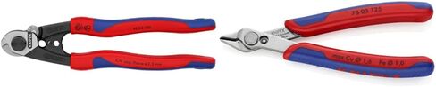 أدوات KNIPEX - قاطعات حبال الأسلاك، متعددة المكونات (9562190)، 7 1/4 بوصة، قبضة مريحة in Kuwait