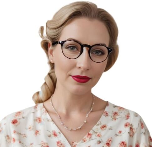 HATONGCR Square Frame Blue Light Blocking Reading Glasses for Women Leopard Print Plain light R1103 in Saudi Arabia