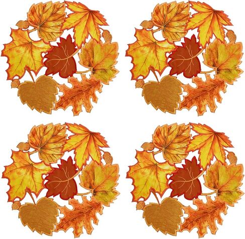 Simhomsen Embroidered Leaves Table Runner for Thanksgiving, Fall or Autumn (14 × 89 inches) in Saudi Arabia