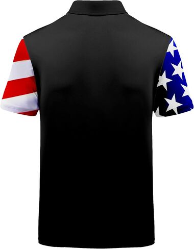 Mens Golf Shirts Short Sleeve Print Performance Athletic Casual Tennis Golf Polo Shirts for Men Summer Collared Shirt in Saudi Arabia