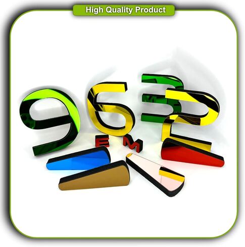 ساعة حائط تناظرية ثلاثية الأبعاد بدون إطار يمكنك صنعها بنفسك، مقاس قابل للتعديل، أرقام ملصقات حديثة كبيرة مع لمسة نهائية مرآة للمنزل، وغرفة المعيشة، وغرفة النوم، وتزيين المكتب (ذهبي، أسود) in Saudi Arabia