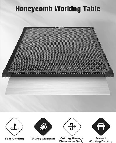 FAHKNS Honeycomb Working Table, 15.7"x15.7"x0.87" Honeycomb Laser Bed for Most Laser Engravers, for Fast Heat Dissipation and Table-Protecting with Aluminum Plate in Saudi Arabia