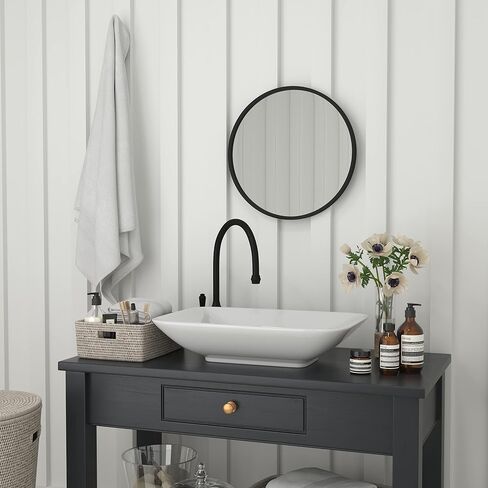 Flash Furniture Julianne Metal Framed Wall Large Accent Mirror for Bathroom, Vanity, Entryway, Dining, Living Room, 20 Inch, Gold in Saudi Arabia