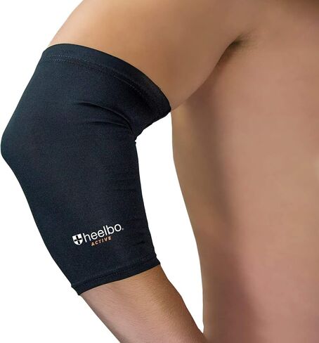 Elbow Sleeve and Elbow Compression Sleeve with Copper Infused Fibers and Breathable Fabric for Tendonitis, Golfers Weight Lifting, Tennis Elbow or Arthritis for Men and Women, Black, Large in Saudi Arabia