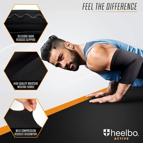 Elbow Sleeve and Elbow Compression Sleeve with Copper Infused Fibers and Breathable Fabric for Tendonitis, Golfers Weight Lifting, Tennis Elbow or Arthritis for Men and Women, Black, Large in Saudi Arabia