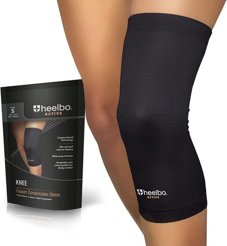 Elbow Sleeve and Elbow Compression Sleeve with Copper Infused Fibers and Breathable Fabric for Tendonitis, Golfers Weight Lifting, Tennis Elbow or Arthritis for Men and Women, Black, Large in Saudi Arabia