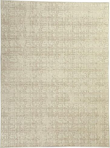 HOMBYS 10x14ft Modern Sketch Area Rug for Living Room Bedroom, Large Boho Floor Carpet for Indoor Office Dining Room, Abstract Home Deco Non-Shedding, Khaki, Machine Washable in Saudi Arabia