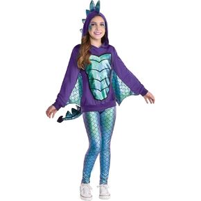 Amscan Mystical Dragon Halloween Costume for Kids Includes Hoodie with Detachable tails and Leggings