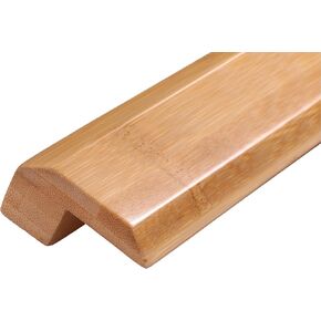 AMERIQUE AMHNTHPK1 6' Linear Pre-Finished Solid Horizontal Natural Bamboo Threshold Molding, 72" L x 2" W x 0.75" H Building_Material