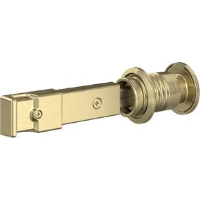 National Hardware N700-152 Interior Sliding Barn Door Hardware Lock, 5" x 1-1/4" x 3/4", Brushed Gold