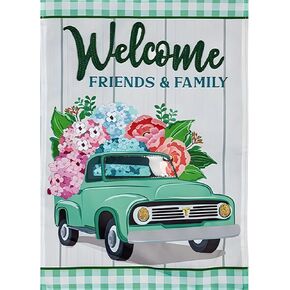 SENQAO Diamond Painting, 5D Red Truck Diamond Painting Kits for Adults Kids, Full Drill Round Spring Diamond Art Kits, Paint by Diamonds Art Craft for Home Wall Decor Gifts 30x40cm