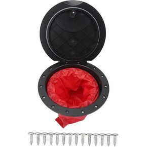 11.2 inch Black Deck Plate Kit,Black Deck Plate Kit Deck Hatch with Storage Bag for Kayak Boat Fishing Rigging Cano Accessories
