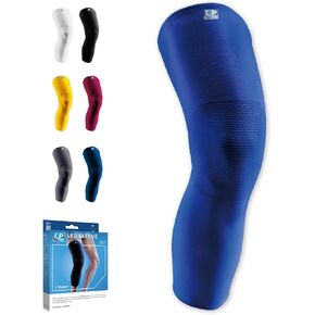 LP SUPPORT 667 Compression Leg Sleeve Full Length for Sports, Cycling, Running, Basketball, for Men Women (Pack of 1)