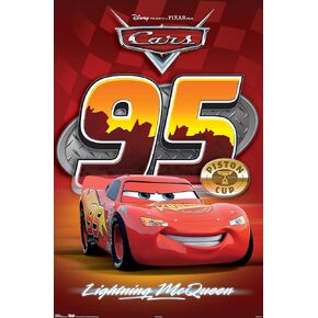 Trends International Disney Pixar Cars - Lightning Wall Poster, 22.375" x 34", Premium Unframed Version