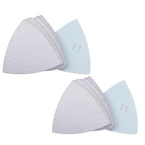 uxcell 800 Grit 1000 Grit Triangle Detail Sander Sandpaper Hook and Loop 3-1/2 Inch White 400 Grit 24 Pcs