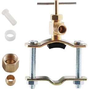 LDR 509 5110 Self Piercing Copper Saddle Valve, 3/8-Inch to 3/4-Inch