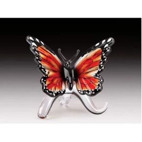 Glass Amber Monarch Butterfly Figurine in Saudi Arabia