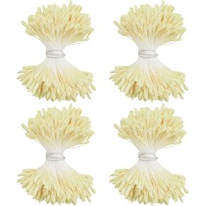Matte Stamens for Crafts, 1360 Pcs Stamens for Artificial Flowers DIY Wedding Party (Mixed color, 1700)