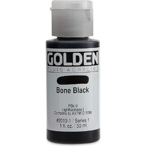 Pro-Art Golden Pro-Art Fluid ACR Bone Black 1oz