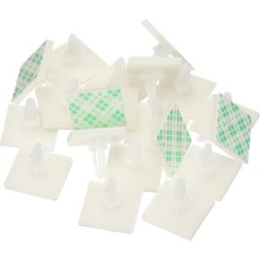 PATIKIL Sticky PCB Spacer, 24 Pcs Adhesive Standoffs 0.29" Supporting Height Adhesive Insulated Standoffs Plastic Column for PCB PC Board Support, White