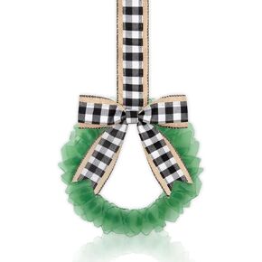 إكليل زجاج البحر الأخضر - إكليل عيد الميلاد الصغير المصنوع يدويًا مقاس 8 بوصات، أكاليل خزانة المطبخ على الطراز الساحلي لأكاليل ديكور عيد الميلاد للمنزل والباب والنافذة والكرسي والجدار in Kuwait