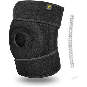 Bracoo Knee Stabilizer Support Brace, Open-Patella Support - Joint Pain Relief for Sprains, Arthritis, MCL, LCL, Sports Injury & Recovery, KP30