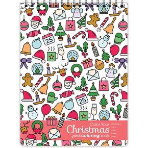Adult Christmas Coloring Book (Side Bound)