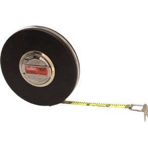 Crescent Lufkin 3/8" x 100' Banner Engineer's Yellow Clad Tape Measure - HW226D
