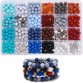 Artificial pearls Clay Beads Bracelet Making Kit, Bracelet Making kit Flat Preppy Beads for Friendship Bracelets, Polymer Clay Beads with Charms for Jewelry Making, Crafts Birthday Gifts for Girls