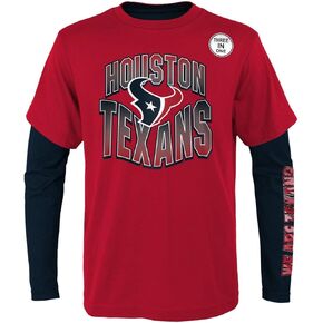Outerstuff NFL Boys Kids Youth 4-7 Game Day Team Color 3 Pack T-Shirt and Long Sleeve Combo Shirt Set