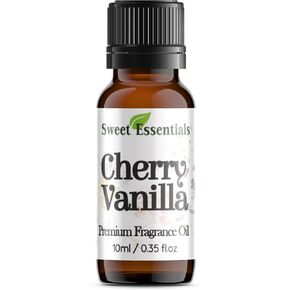 Cherry Vanilla, 10ml (0.35fl oz) Premium Fragrance Oil, Aromatherapy, Diffuser, Crafts, Soap, Home Scents, Bath & Body, DIY Parfum and Much More. Versatile & Long-Lasting by Sweet Essentials
