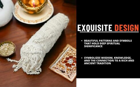 Luckypreneur India Original Janeu Dhaga ,Sacred Thread,Brahmin Thread for Puja Made of Pure Cotton Enhances Purity ,Indian Hindu Dhaga Pack of 20. in Saudi Arabia