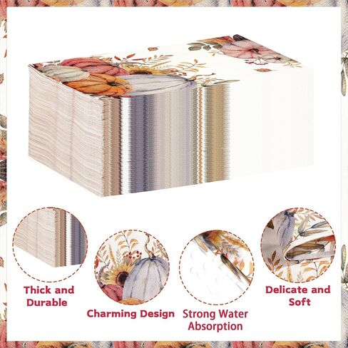 100 Pcs Watercolor Floral Summer Guest Napkins 3 Ply Blue Beige Flower Disposable Hand Towels for Bathroom Modern Minimalist Floral Napkins for Anniversary Wedding Bridal Shower Party Decoration in Saudi Arabia
