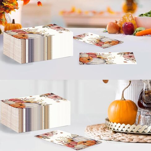 100 Pcs Watercolor Floral Summer Guest Napkins 3 Ply Blue Beige Flower Disposable Hand Towels for Bathroom Modern Minimalist Floral Napkins for Anniversary Wedding Bridal Shower Party Decoration in Saudi Arabia