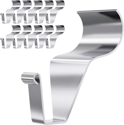 Vinyl Siding Hooks Hanger,10 Pack No Hole Siding Hanging Hanger,Heavy-Duty Stainless Steel Siding Hooks for Hanging on Patio,Vinyl Siding Clips Applicable to Outdoor or Holiday Decoration in Saudi Arabia