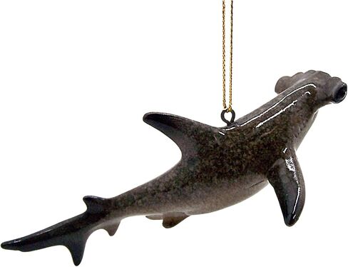 Hammerhead Shark Christmas Ornament, Holiday Décor, Nautical Theme, 5 Inches in Saudi Arabia