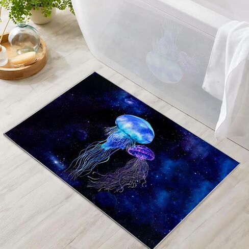 Jellyfish Area Rug 2x3 ft for Bedroom Entryway Rugs Non-Slip Bath Rugs Funny Bathmats Washable Carpet Indoor Floor Mats for Living Room Kitchen Kid's Room Modern Small Rug for Door Mat in Saudi Arabia