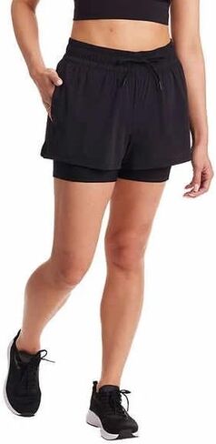 Spyder Ladies' Woven Active Shorts (US, Alpha, X-Large, Regular, Regular, Black) in Saudi Arabia