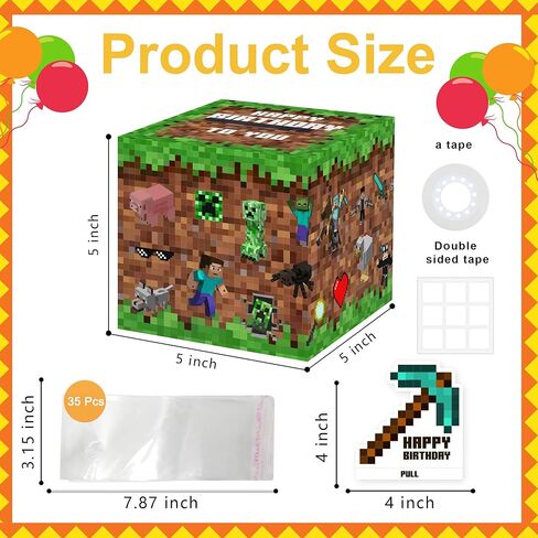 Surprise Money Box Gift Pull for Game Lover Pixel Game Money Box for Cash in Kuwait