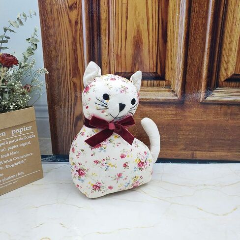 Fabric Animal Door Stopper Gifts for Mom Decorative Doorstops Book Stopper Prevent Door from Hitting The Wall Decorative Cat in Kuwait