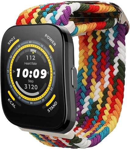 kwmobile Nylon Band Compatible with Huami Amazfit Bip 5 / Amazfit GTR 4 - Band Replacement Strap for Fitness Tracker in Saudi Arabia