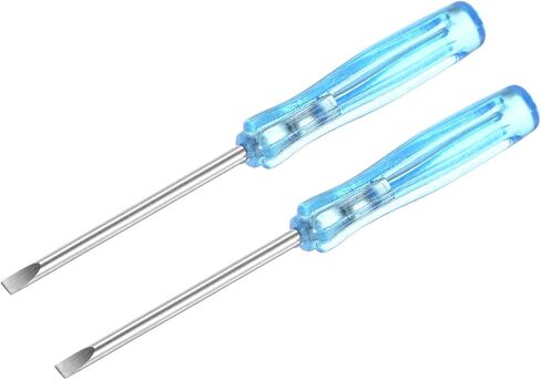 uxcell Mini Slotted Screwdriver, 2.0mm Flat Head 65mm Length for Small Appliances Repair, 2 Pcs in Saudi Arabia