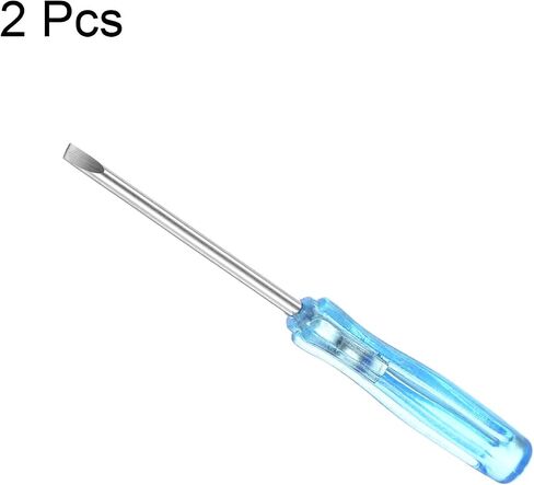 uxcell Mini Slotted Screwdriver, 2.0mm Flat Head 65mm Length for Small Appliances Repair, 2 Pcs in Saudi Arabia
