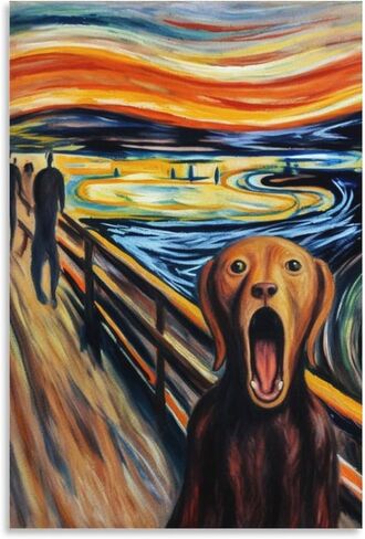 HHGaoArt مضحك موجة كبيرة قبالة كاناغاوا جدار الفن ملصق ياباني خمر ليلة اللوحة صورة لغرفة المعيشة (3 قطة، 16x24 بوصة-Unframe) in Saudi Arabia