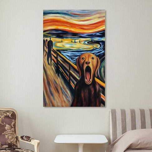 HHGaoArt مضحك موجة كبيرة قبالة كاناغاوا جدار الفن ملصق ياباني خمر ليلة اللوحة صورة لغرفة المعيشة (3 قطة، 16x24 بوصة-Unframe) in Saudi Arabia