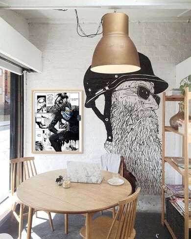 Ouroboros Art & Design - مجموعة ملصقات الرسوم المتحركة Death Note - Yagami Light وRyuk وL - ورق ممتاز غير لامع 300 جرام في المتر المربع - مجموعة من 3-8x10 بوصة - غير مؤطرة in Kuwait